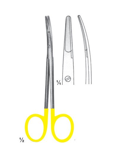 Fine Scissors Curved 11, 5 cm